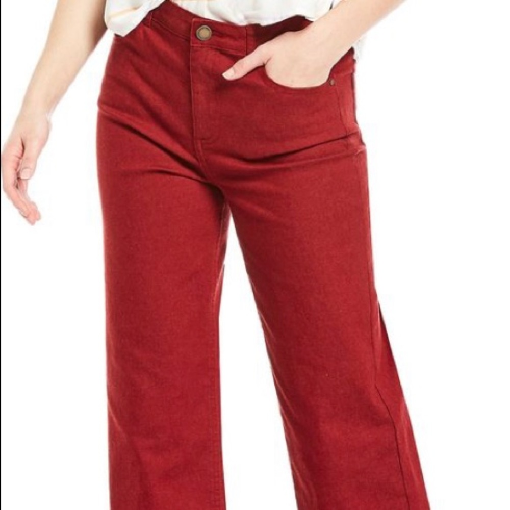 Copper Key Mid Rise Wide Leg Pants